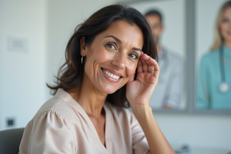 Femme d'âge moyen dans une clinique moderne